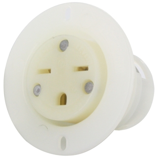 Contacto de seguro termoplastico, 15A 250V 2P 3H, Nema 6-15R - Leviton