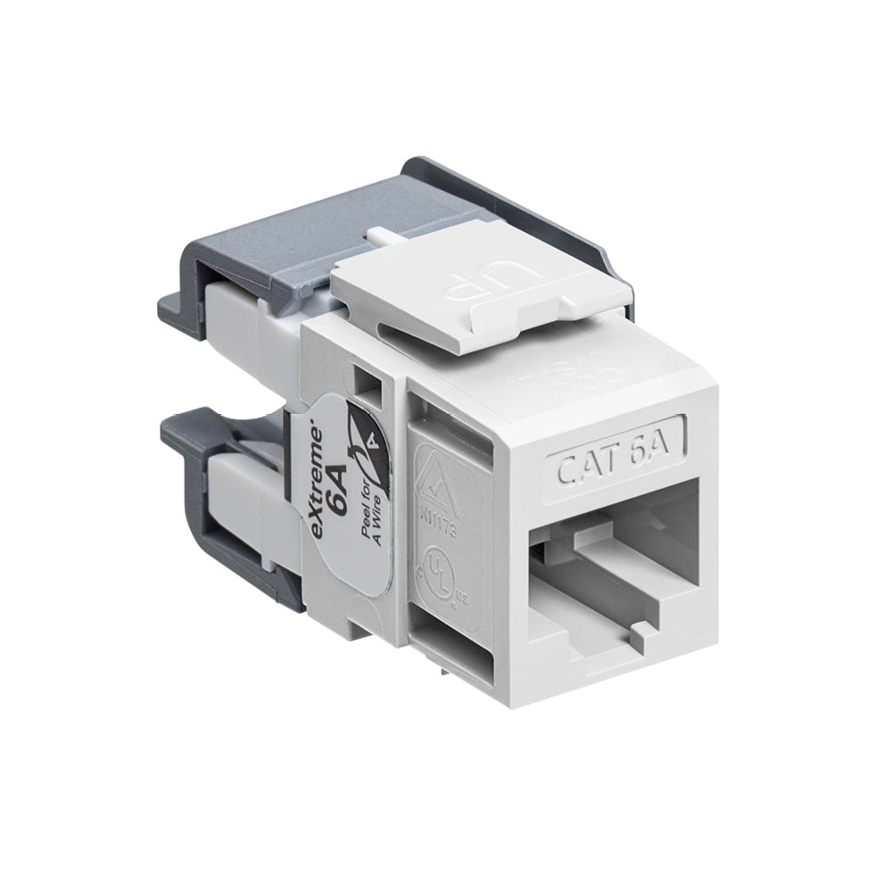 Conector clasificado Quickport Giga Max Cat 6A, Blanco - Leviton