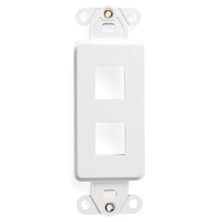 Inserto QuickPort Decora de 2 modulos blanco - Leviton