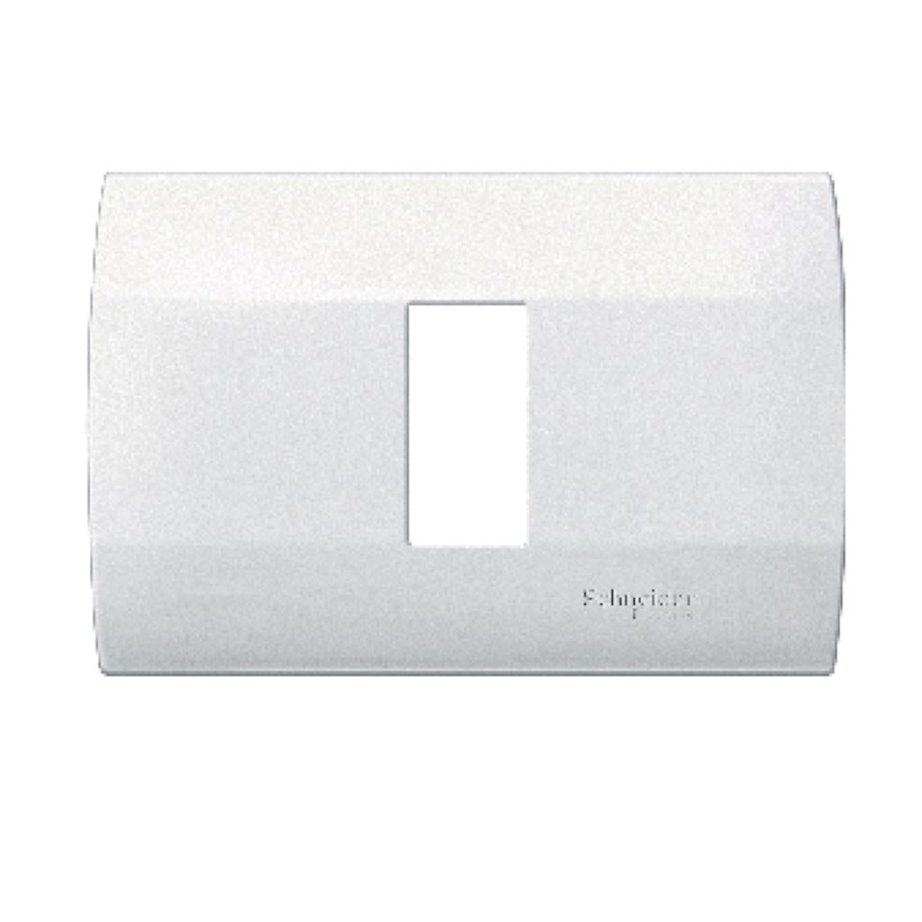 Placa de 1 modulo Marisio color blanco - Schneider