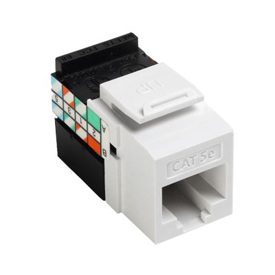 Conector clasificado Cat 5e Giga Max Quickport, blanco - Leviton