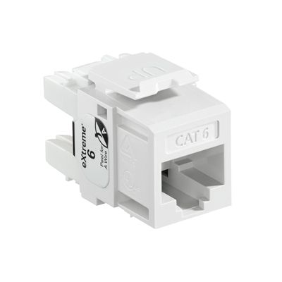 Conector Quickport Extreme 6, color blanco - Leviton