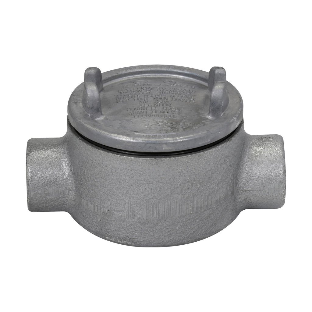 Caja de registro redonda, serie GUAC, entrada 3/4" NPT - Crouse Hinds