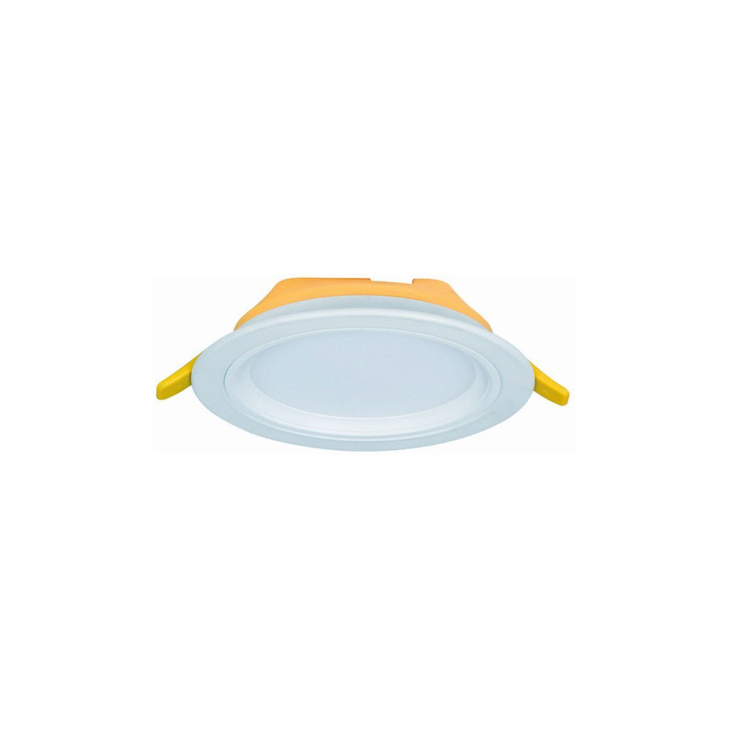 Luminaria LED tipo downlight de luz calida con difusor - Construlita