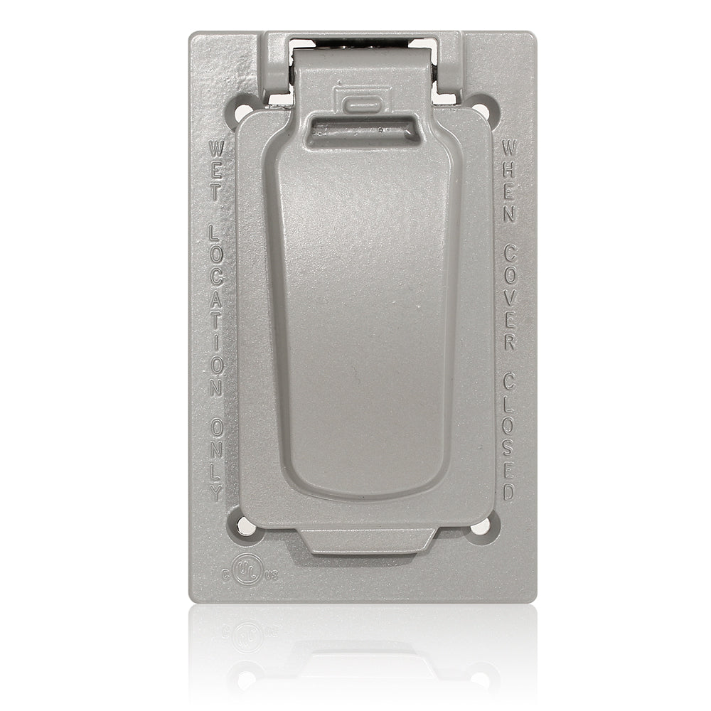 Placa para exterior color gris - Leviton