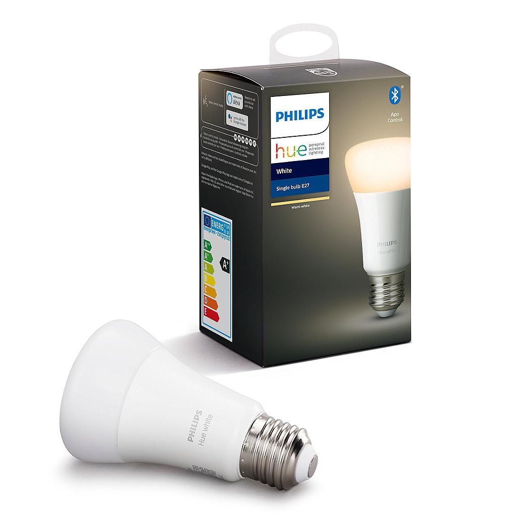 Foco inteligente Hue A19 luz calida de 7W con Bluetooth y Zigbee - Philips