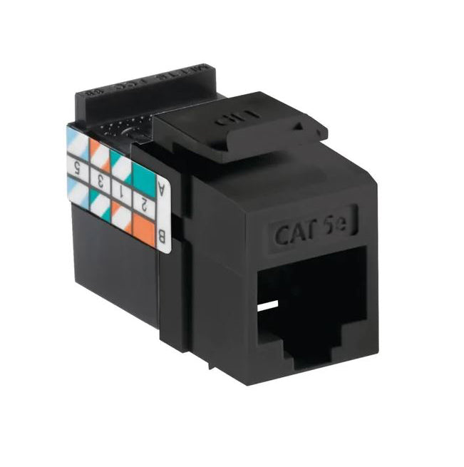 Conector clasificado Cat 5e Giga Max Quickport, negro - Leviton